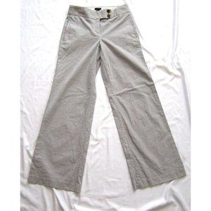 Women's J Crew Favorite Fit Stripes Cotton Pants Size 2 (fits more like size 0)